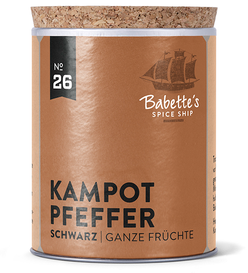 Kampot Pfeffer schwarz | 60g Dose