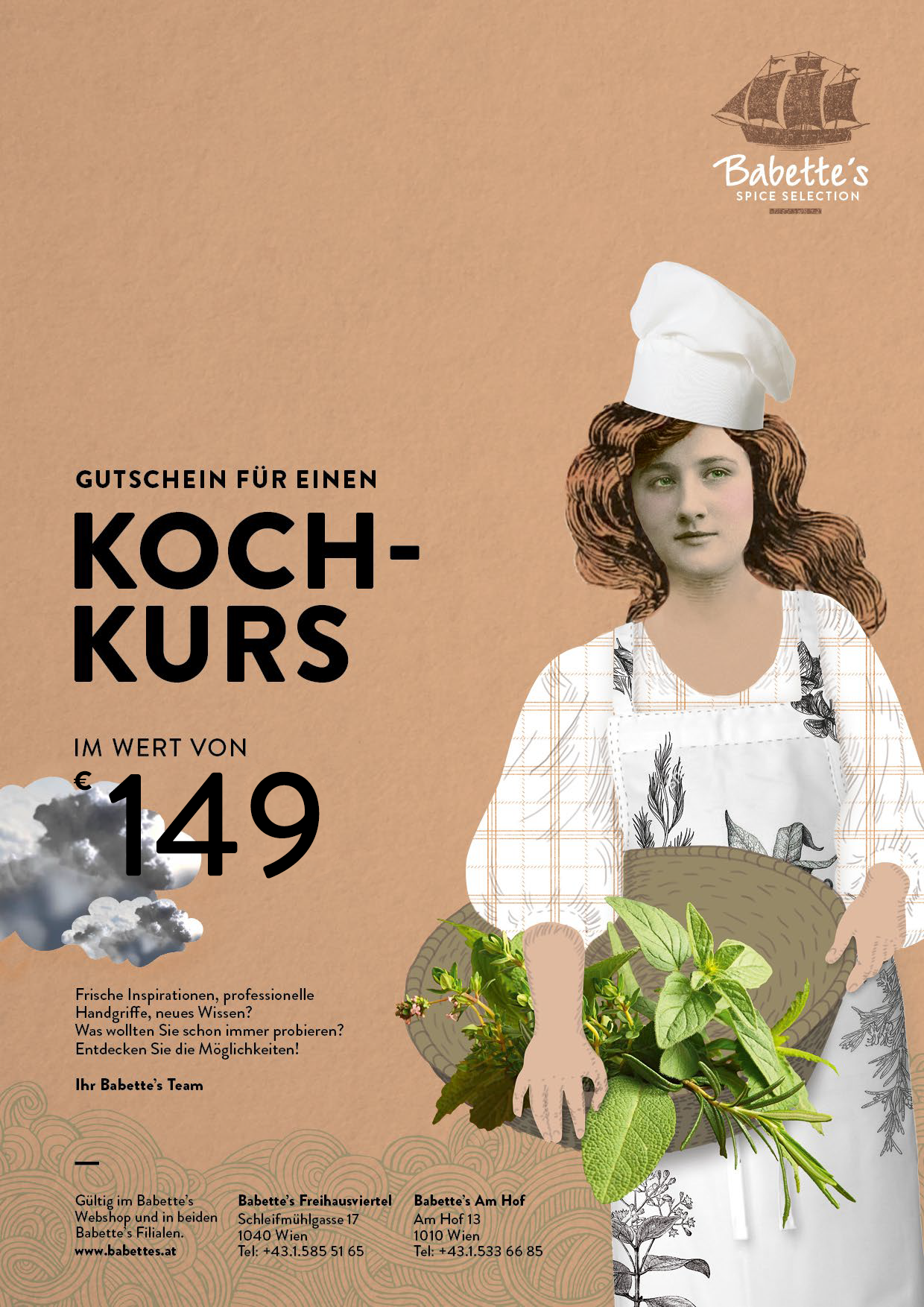 Wertgutschein für Kochkurse € 149